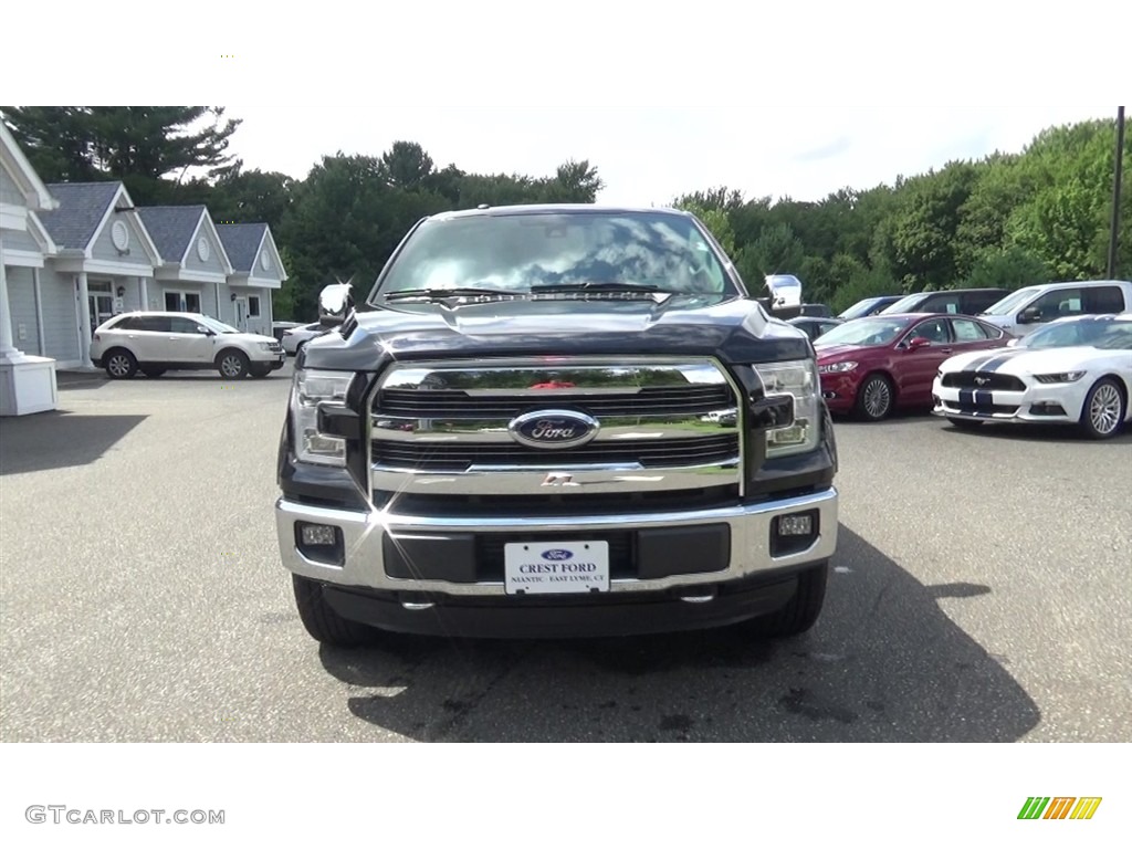 2016 F150 Lariat SuperCrew 4x4 - Shadow Black / Black photo #2
