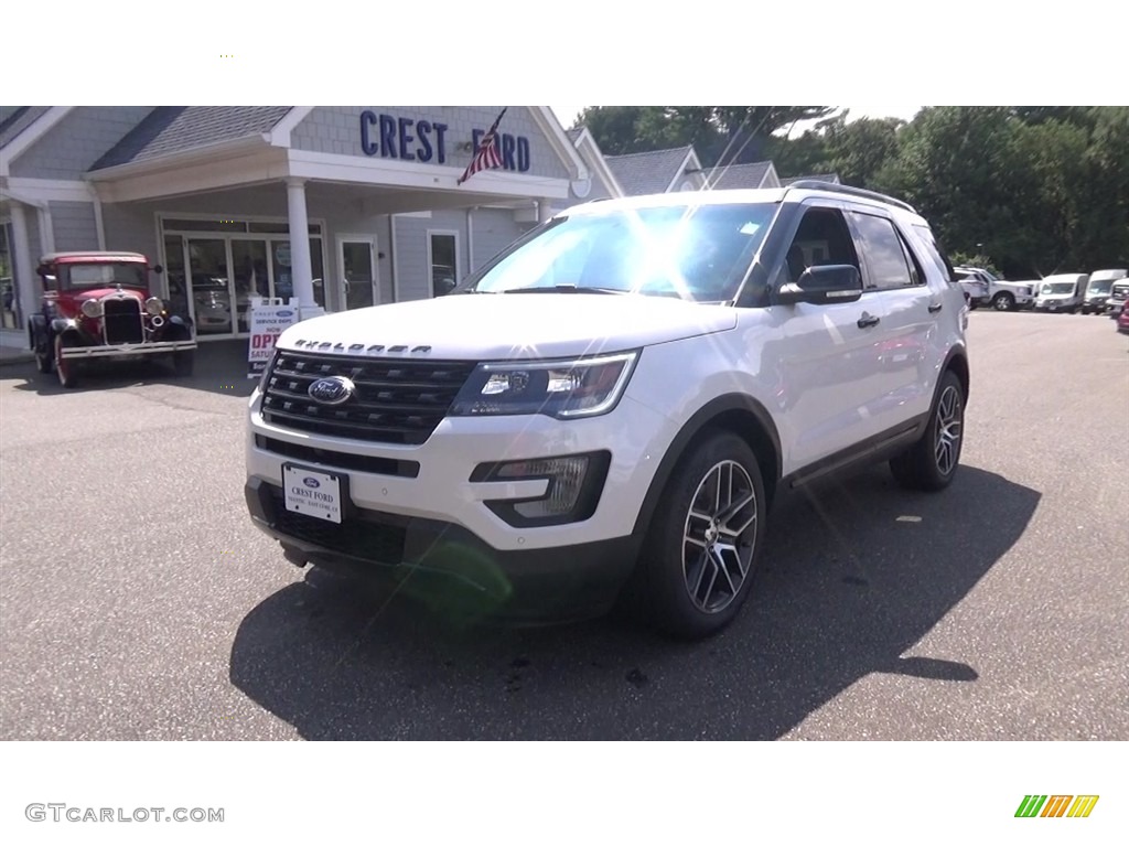 2017 Explorer Sport 4WD - White Platinum / Ebony Black photo #3