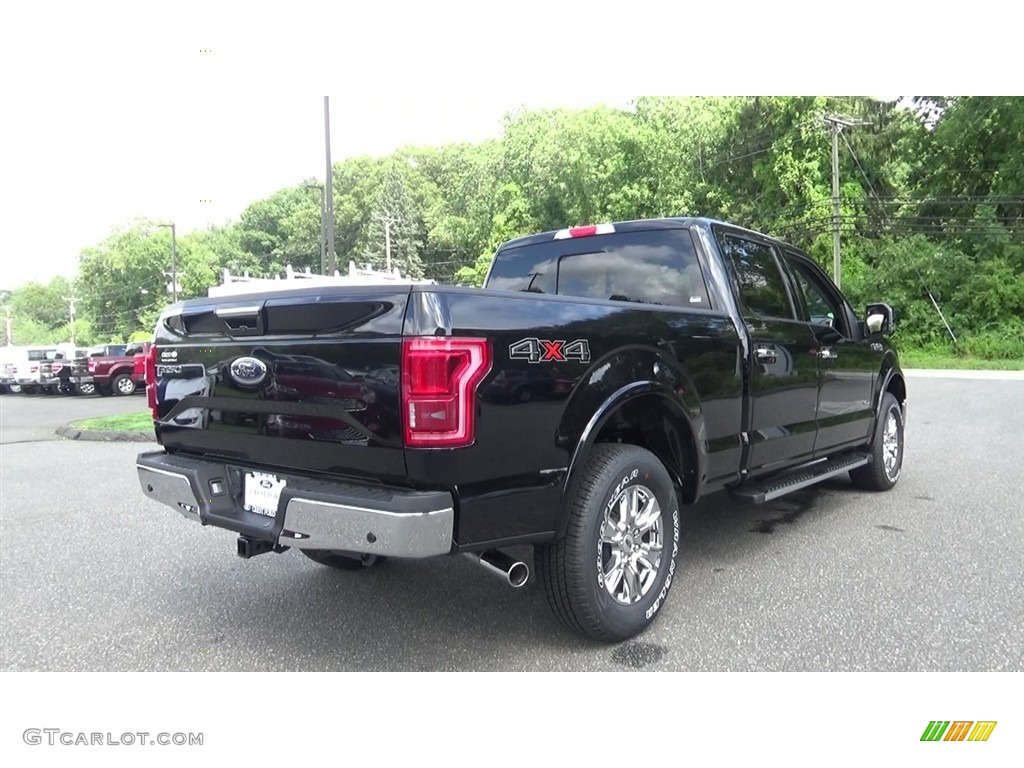 2016 F150 Lariat SuperCrew 4x4 - Shadow Black / Black photo #7