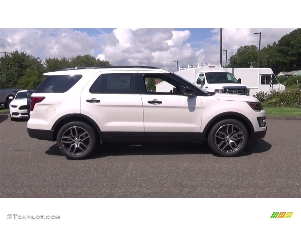 2017 Explorer Sport 4WD - White Platinum / Ebony Black photo #8