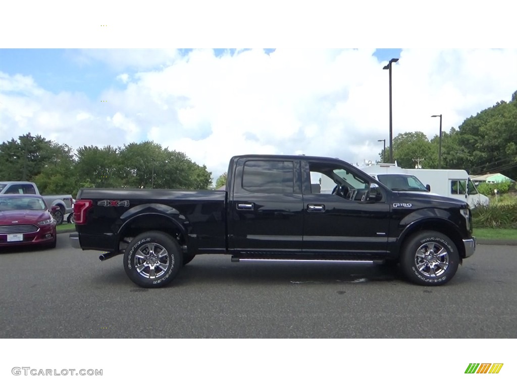 2016 F150 Lariat SuperCrew 4x4 - Shadow Black / Black photo #8