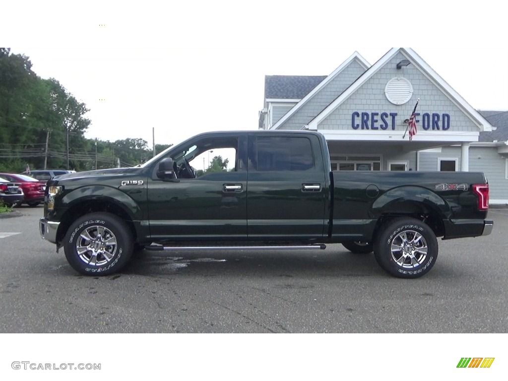 2016 F150 XLT SuperCrew 4x4 - Green Gem / Medium Earth Gray photo #4