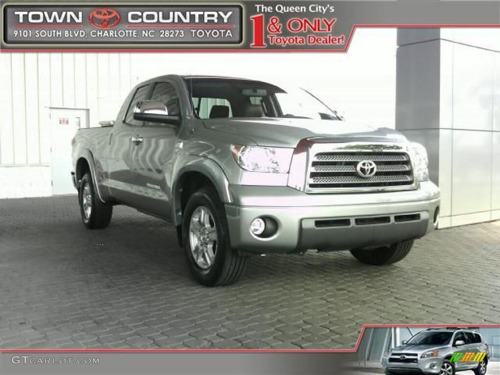 2007 Tundra Limited Double Cab - Silver Sky Metallic / Red Rock photo #1