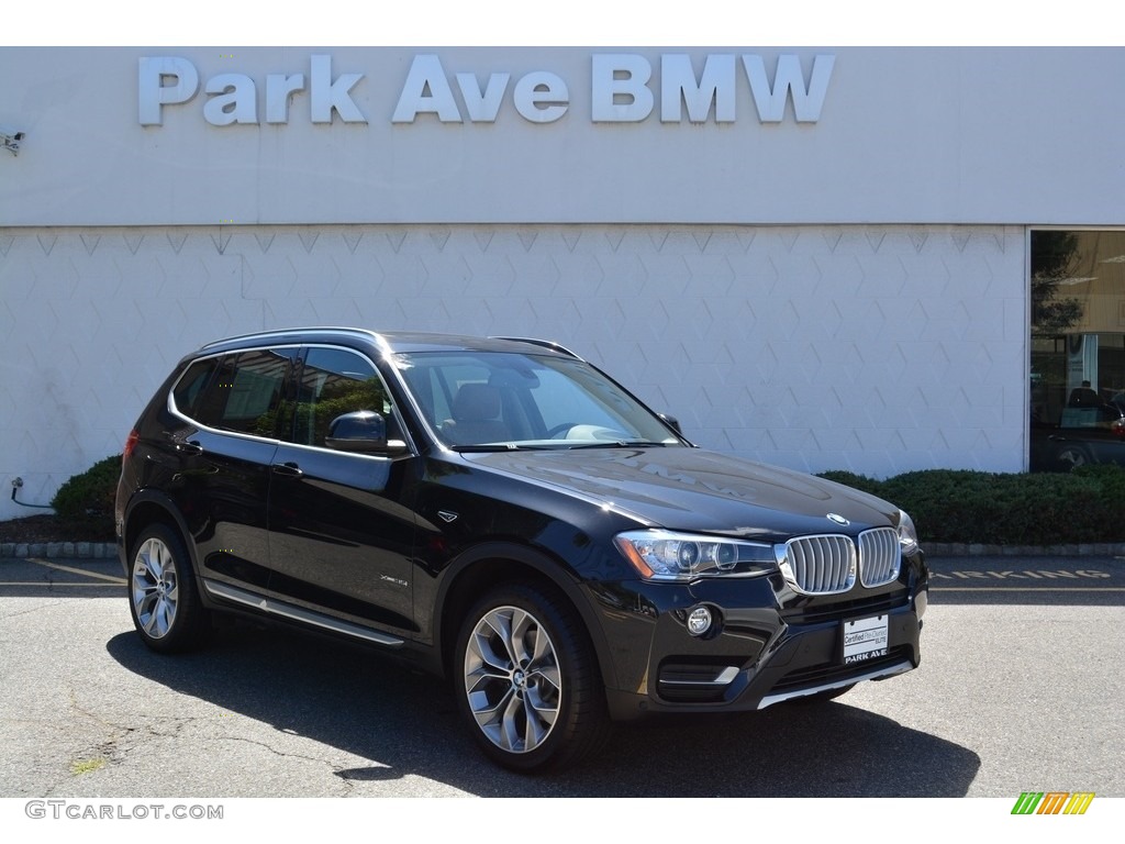 2016 X3 xDrive35i - Jet Black / Saddle Brown photo #1