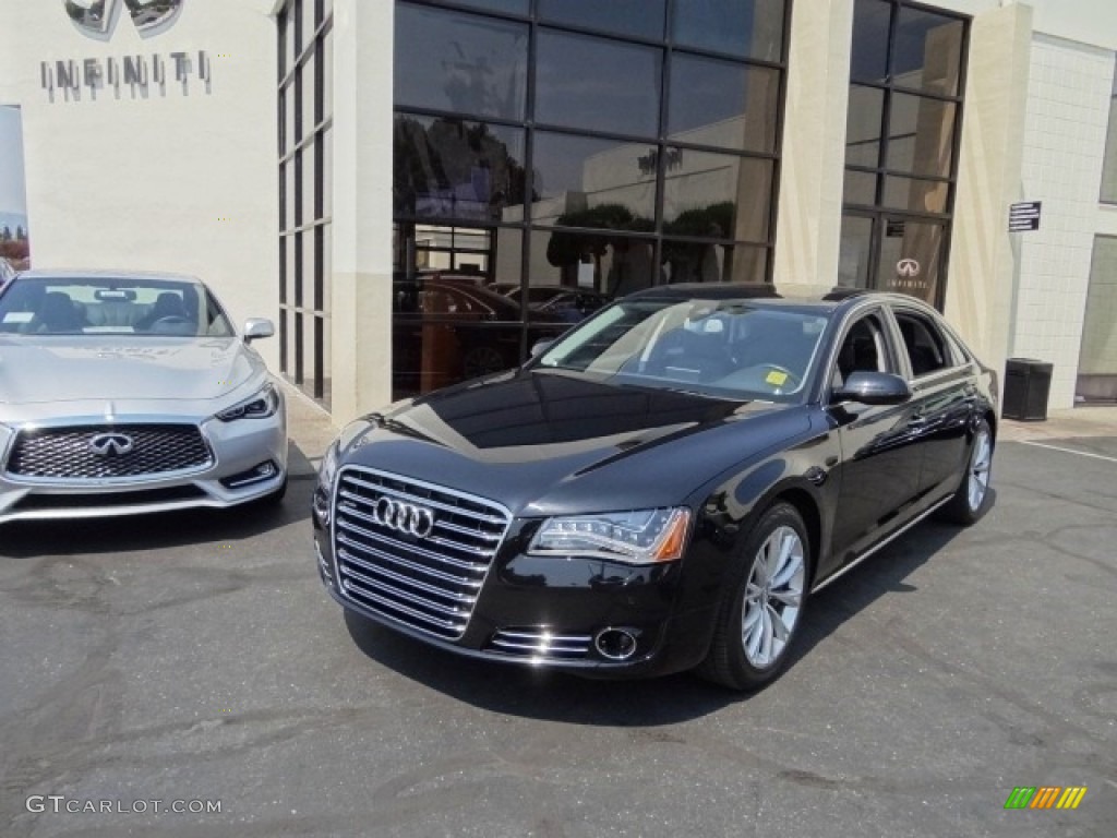 2011 A8 L 4.2 FSI quattro - Havanna Black Metallic / Black photo #1