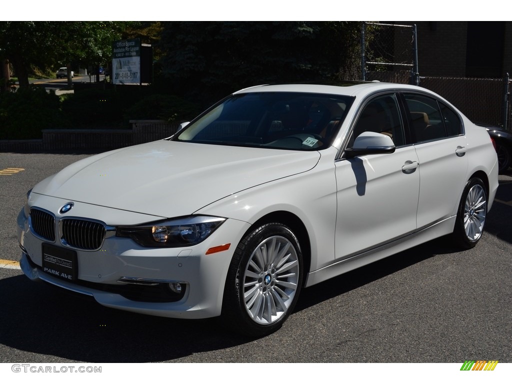 2014 3 Series 328i xDrive Sedan - Alpine White / Saddle Brown photo #6