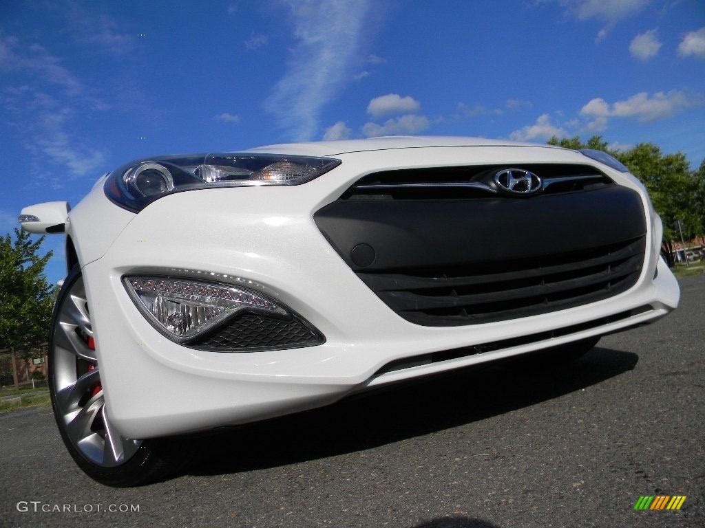 Monaco White Hyundai Genesis Coupe