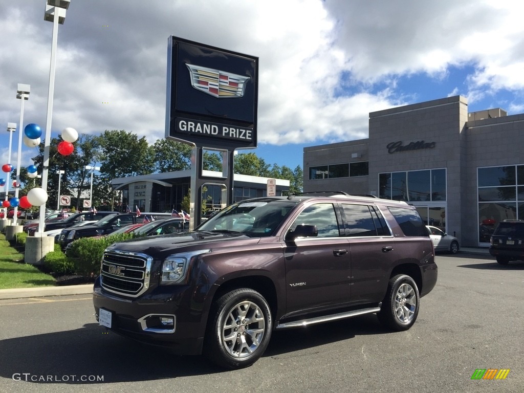 2015 Yukon SLT 4WD - Midnight Amethyst Metallic / Cocoa/Dune photo #1