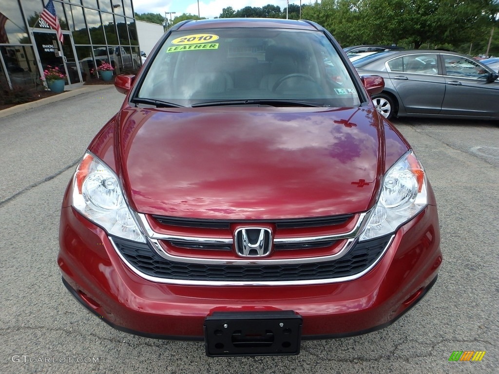 2010 CR-V EX-L AWD - Tango Red Pearl / Gray photo #9