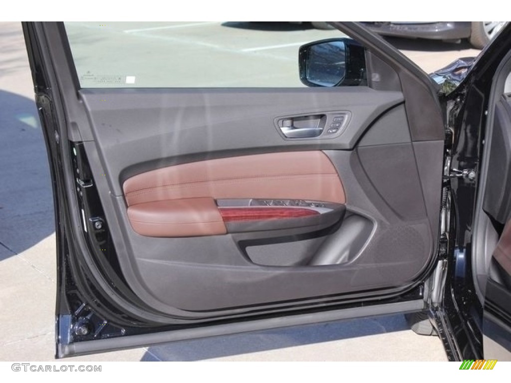 2017 Acura TLX Technology Sedan Espresso Door Panel Photo #115222028