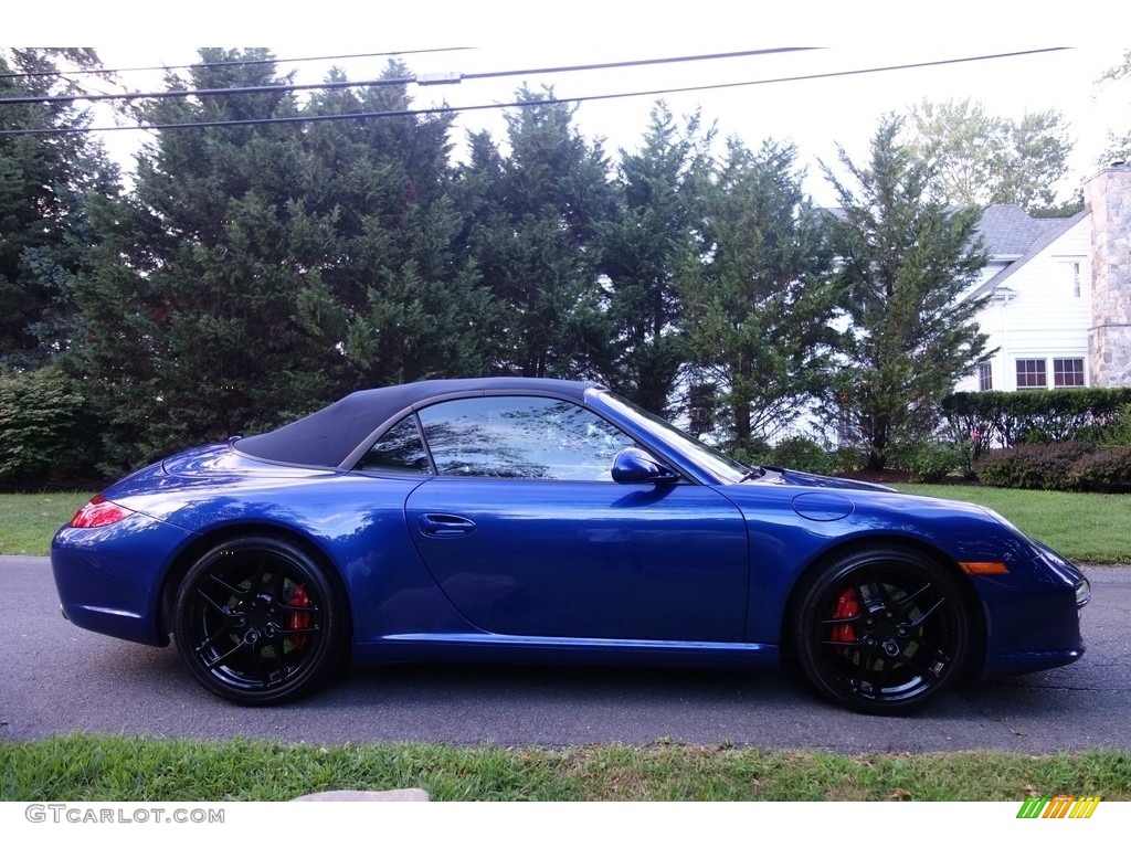 2009 911 Carrera S Cabriolet - Aqua Blue Metallic / Stone Grey photo #7