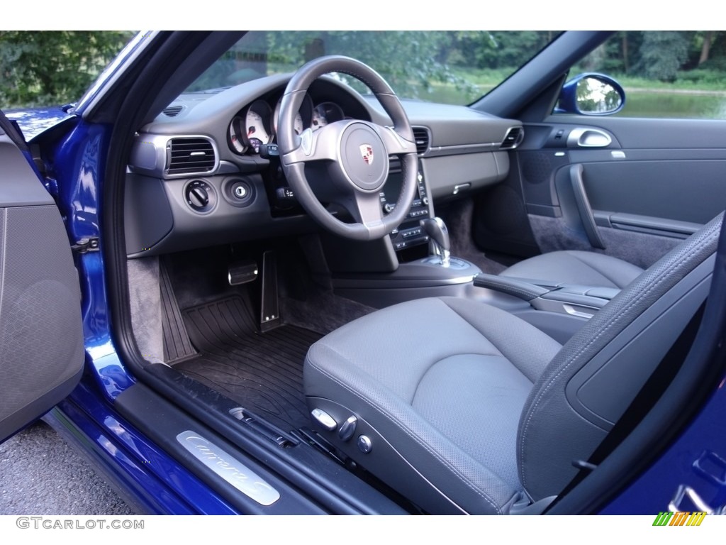 2009 911 Carrera S Cabriolet - Aqua Blue Metallic / Stone Grey photo #10