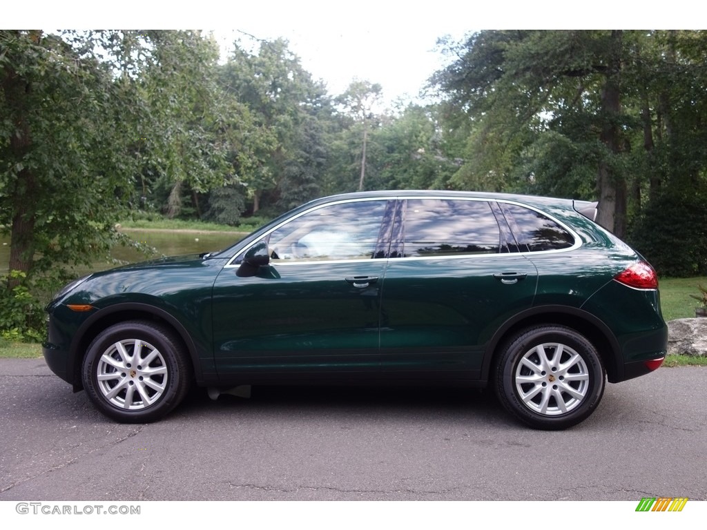 Jet Green Metallic 2014 Porsche Cayenne Standard Cayenne Model Exterior Photo #115223621