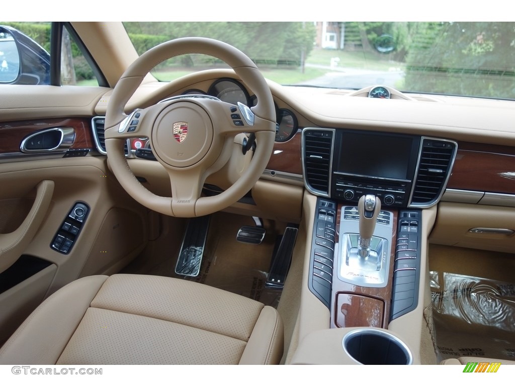 2014 Panamera S - Dark Blue Metallic / Luxor Beige photo #12