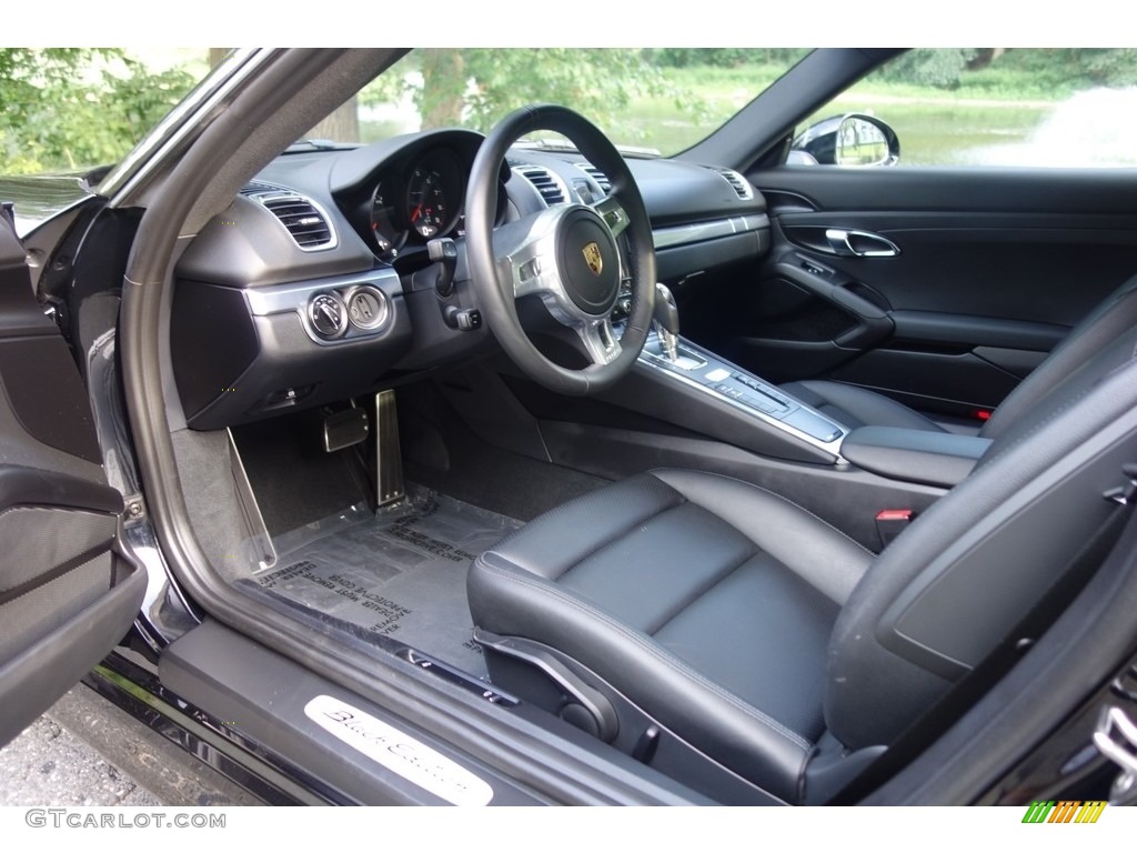 Black Interior 2016 Porsche Cayman Black Edition Photo #115226330