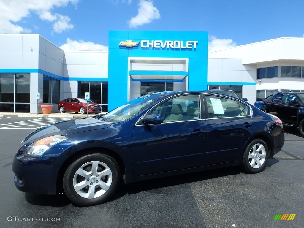 2007 Altima 2.5 S - Majestic Blue Metallic / Blond photo #1