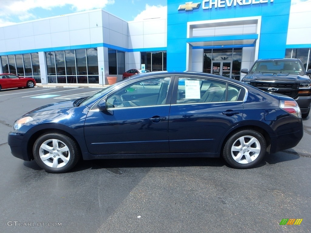 2007 Altima 2.5 S - Majestic Blue Metallic / Blond photo #3