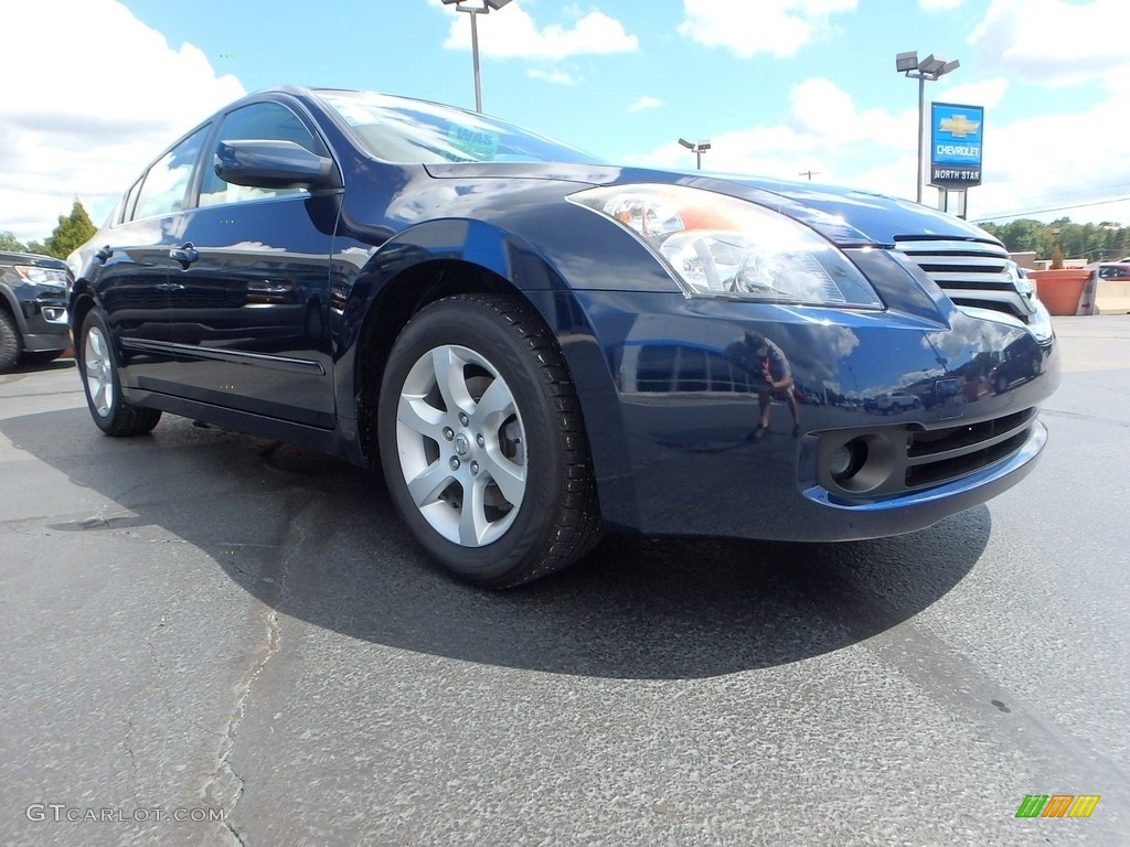 2007 Altima 2.5 S - Majestic Blue Metallic / Blond photo #11