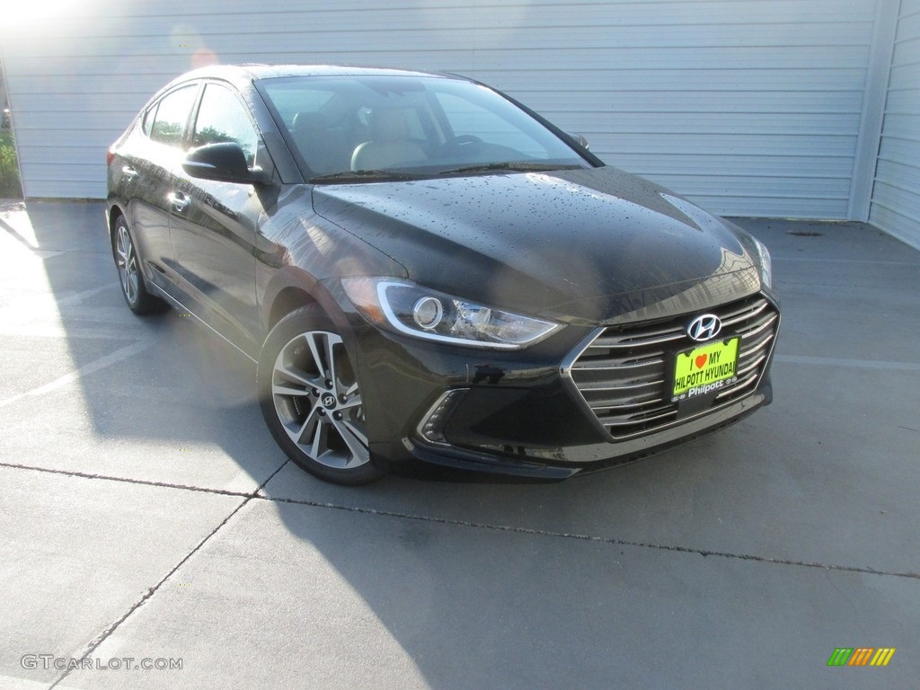 2017 Elantra Limited - Black / Gray photo #2