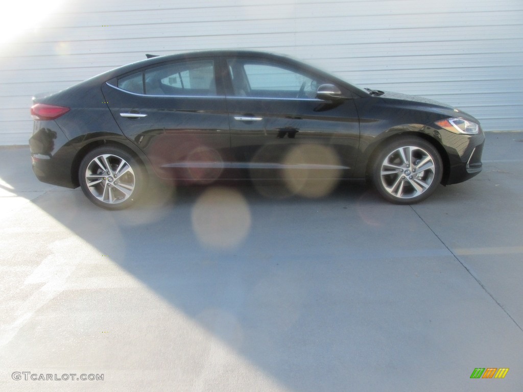 2017 Elantra Limited - Black / Gray photo #3