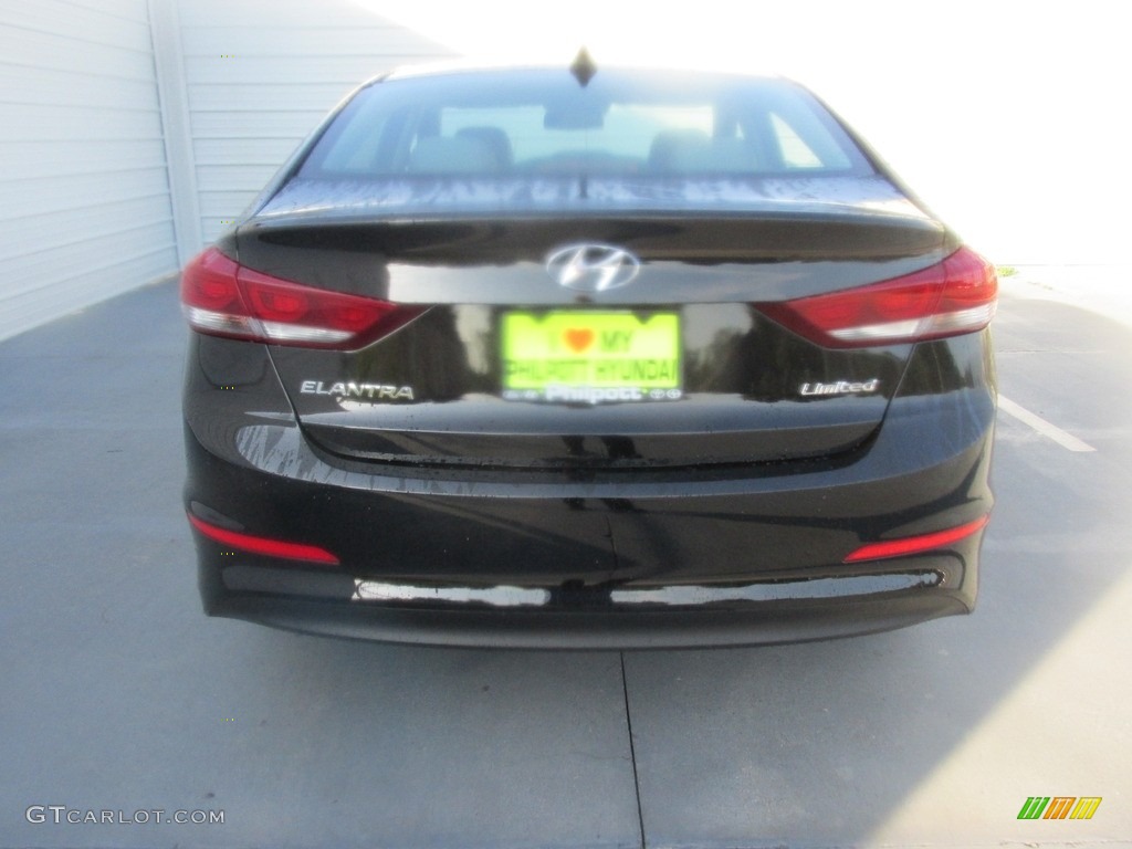 2017 Elantra Limited - Black / Gray photo #5