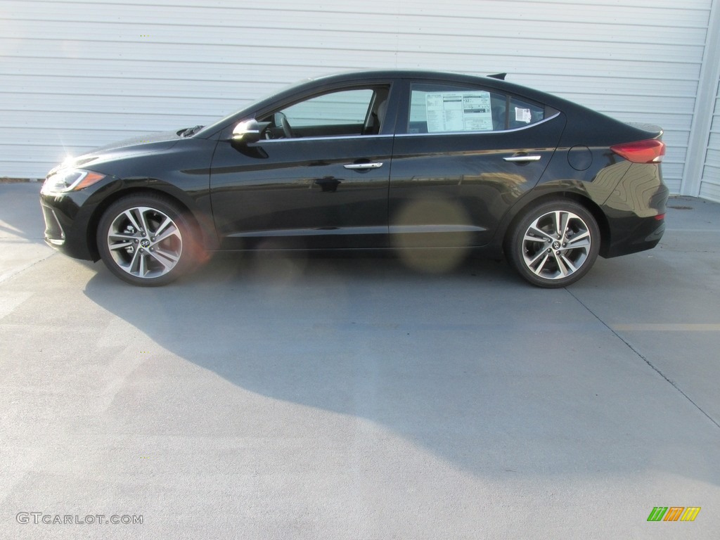 2017 Elantra Limited - Black / Gray photo #6