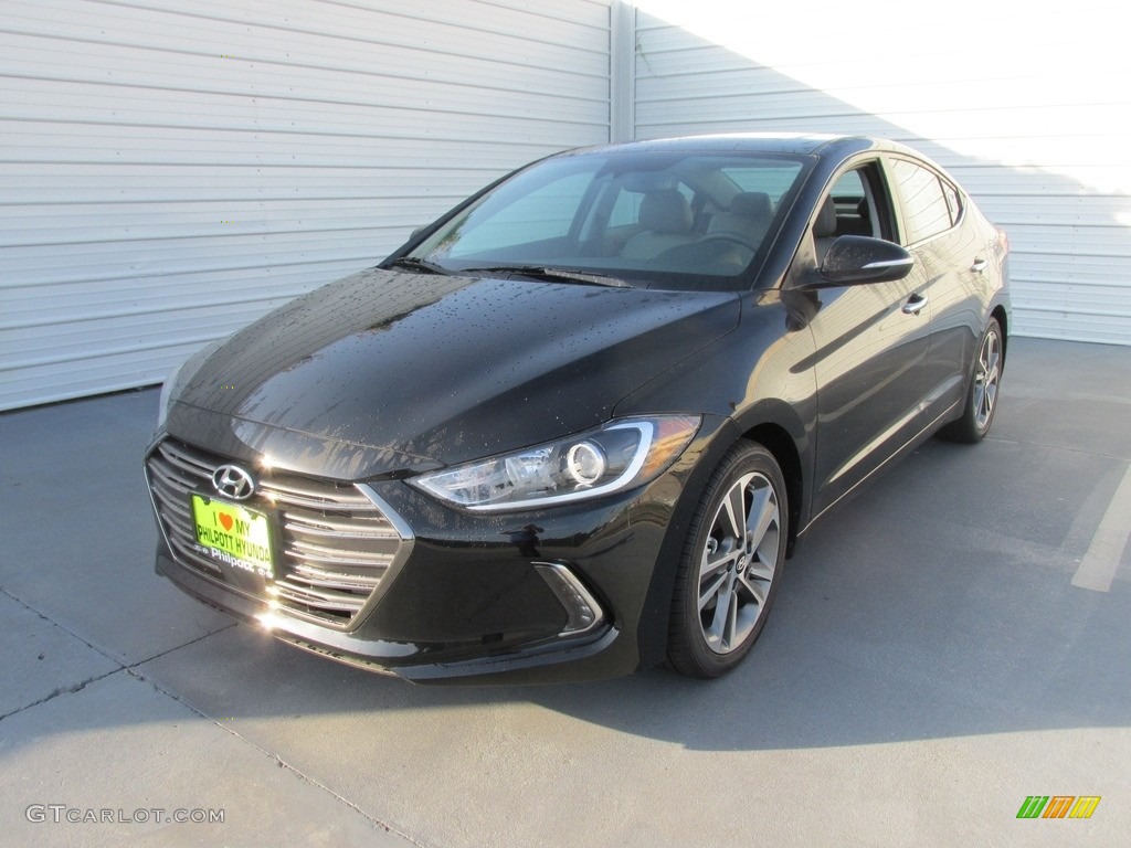 2017 Elantra Limited - Black / Gray photo #7
