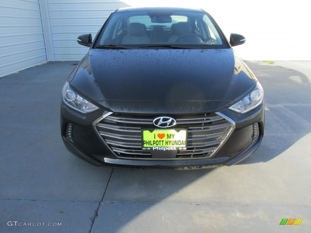 2017 Elantra Limited - Black / Gray photo #8