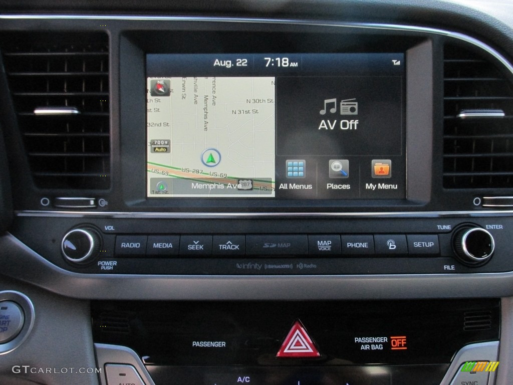 2017 Elantra Limited - Black / Gray photo #27