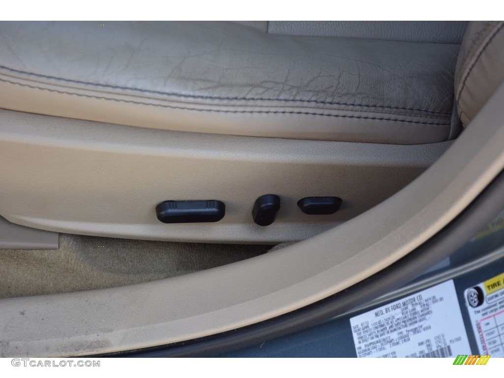 2012 Fusion SEL V6 - Steel Blue Metallic / Camel photo #20