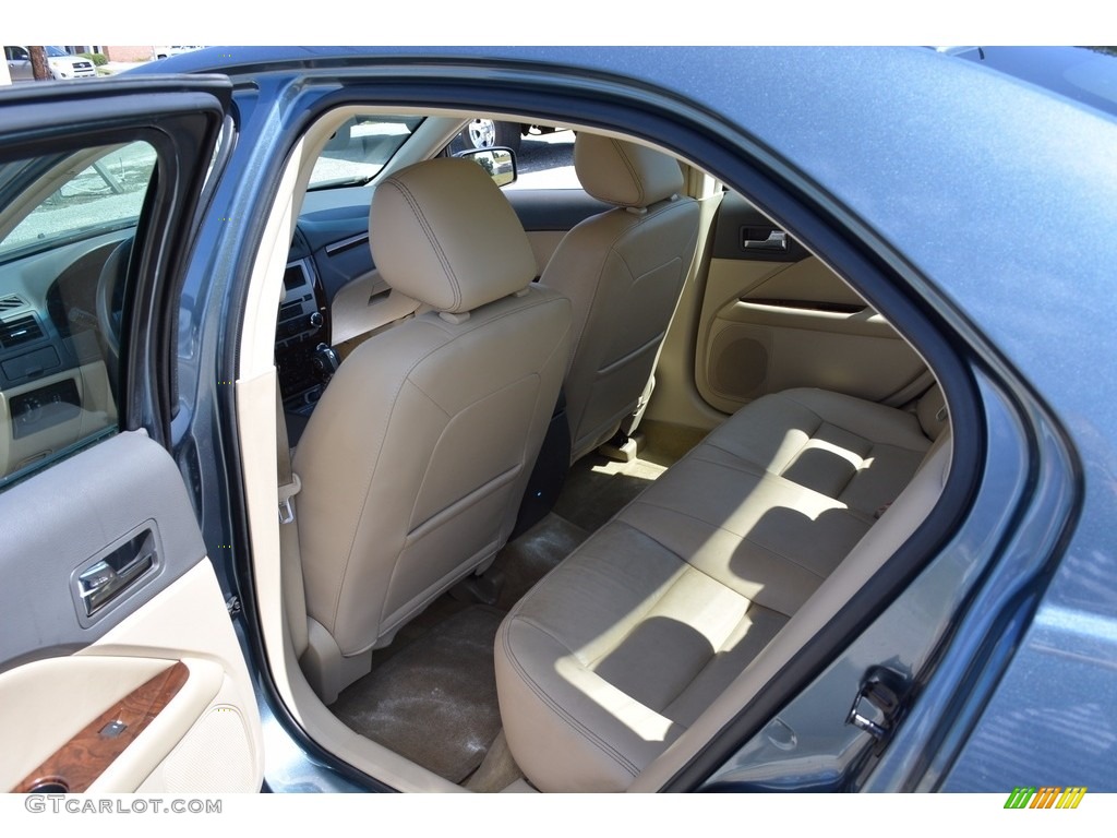 2012 Fusion SEL V6 - Steel Blue Metallic / Camel photo #21