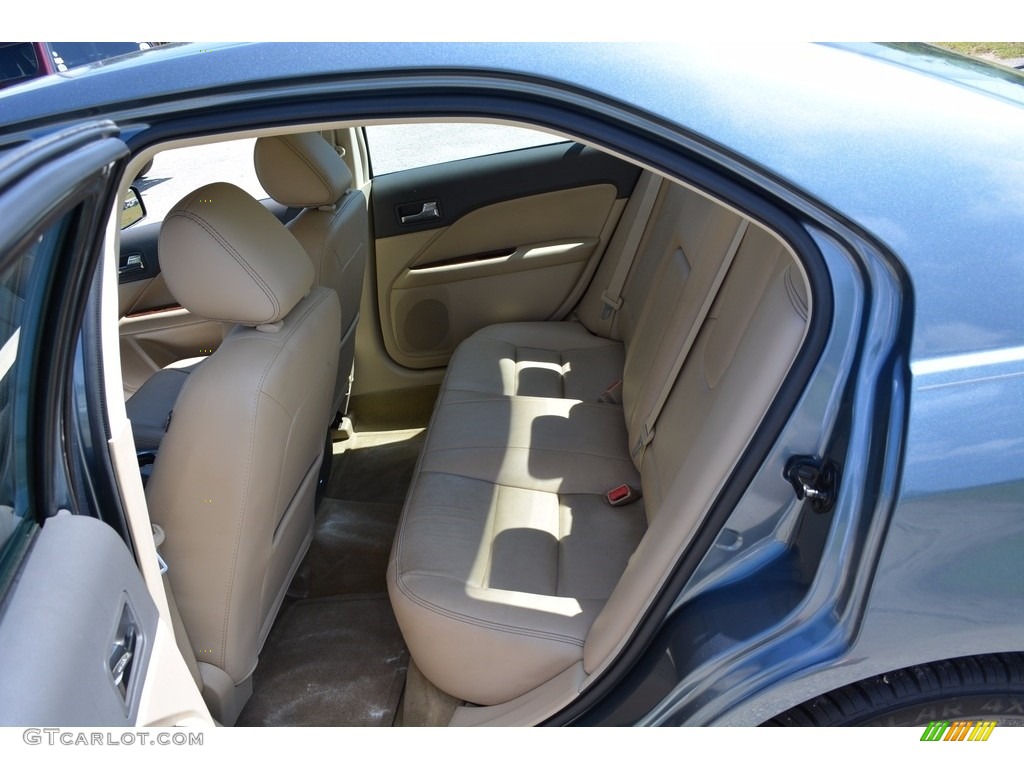 2012 Fusion SEL V6 - Steel Blue Metallic / Camel photo #22