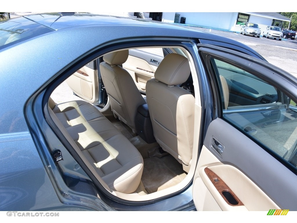 2012 Fusion SEL V6 - Steel Blue Metallic / Camel photo #23