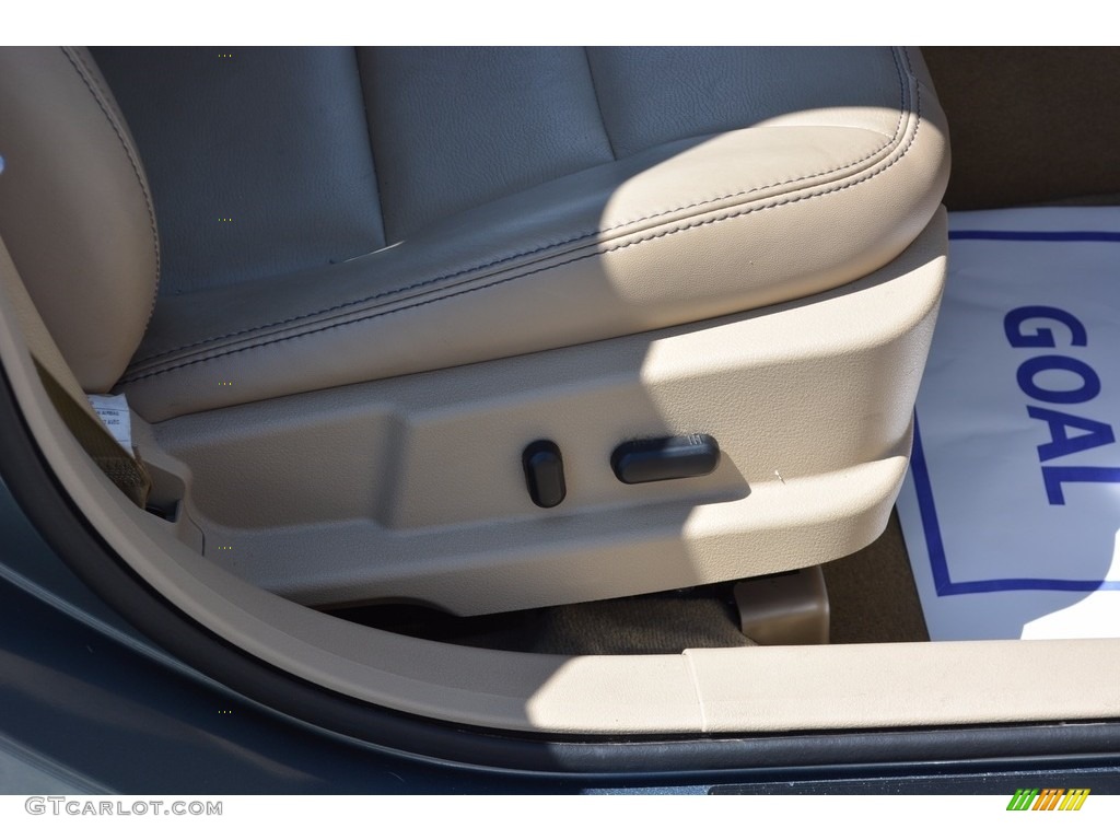 2012 Fusion SEL V6 - Steel Blue Metallic / Camel photo #27