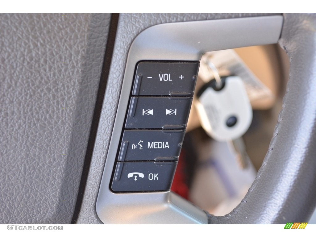 2012 Fusion SEL V6 - Steel Blue Metallic / Camel photo #42