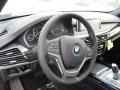 2016 BMW X5 Black Interior Steering Wheel Photo