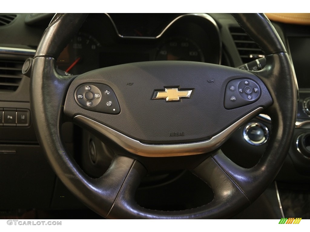 2014 Chevrolet Impala LTZ Jet Black/Mojave Steering Wheel Photo #115233547