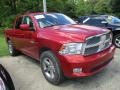 2009 Inferno Red Crystal Pearl Dodge Ram 1500 ST Crew Cab 4x4  photo #3