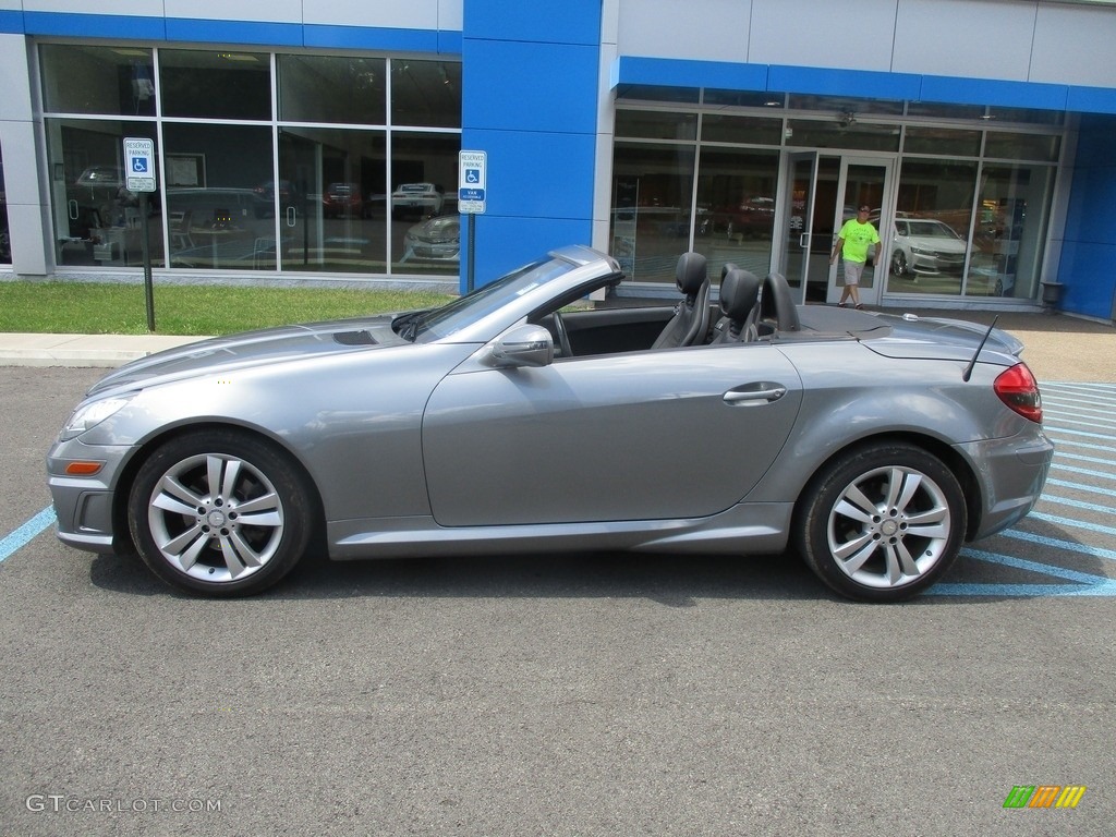 2011 SLK 300 Roadster - Palladium Silver Metallic / Black photo #2