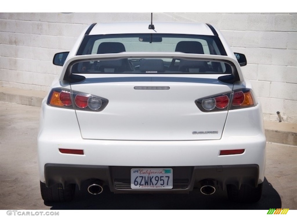 2014 Lancer Evolution GSR - Wicked White / Black photo #9