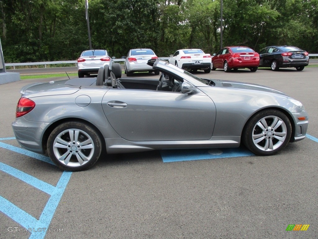 2011 SLK 300 Roadster - Palladium Silver Metallic / Black photo #9