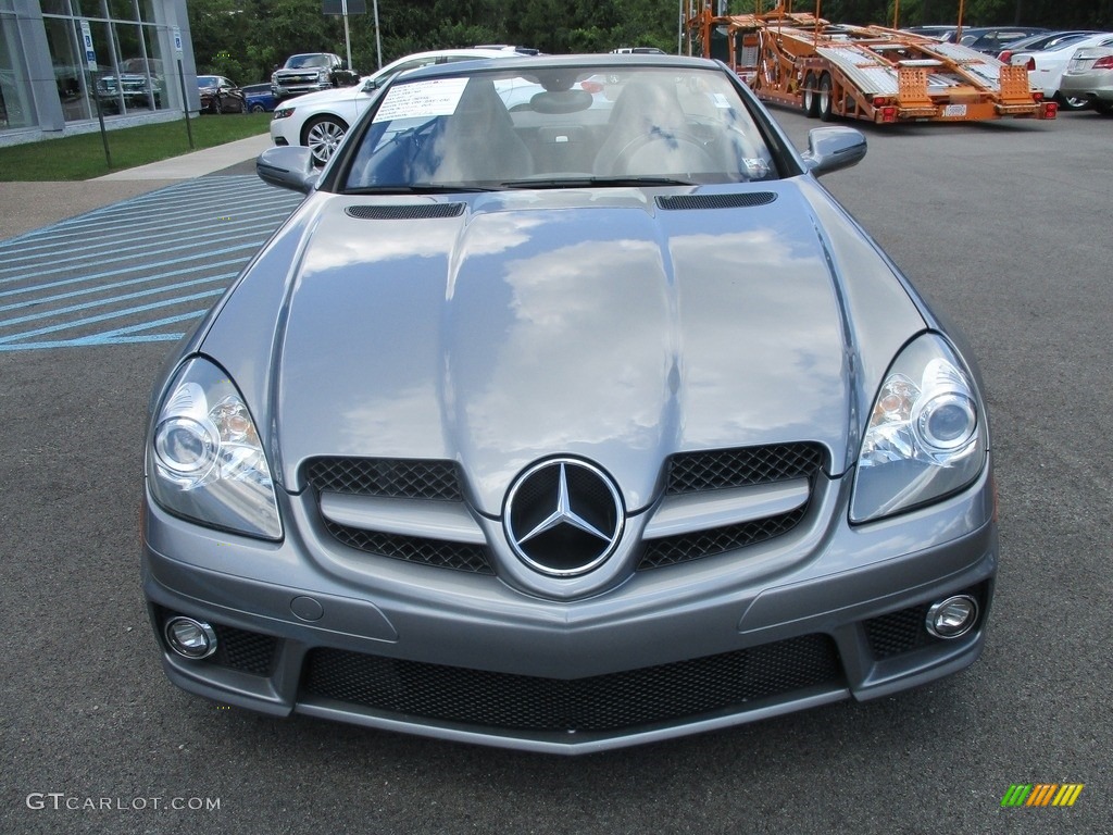 2011 SLK 300 Roadster - Palladium Silver Metallic / Black photo #12