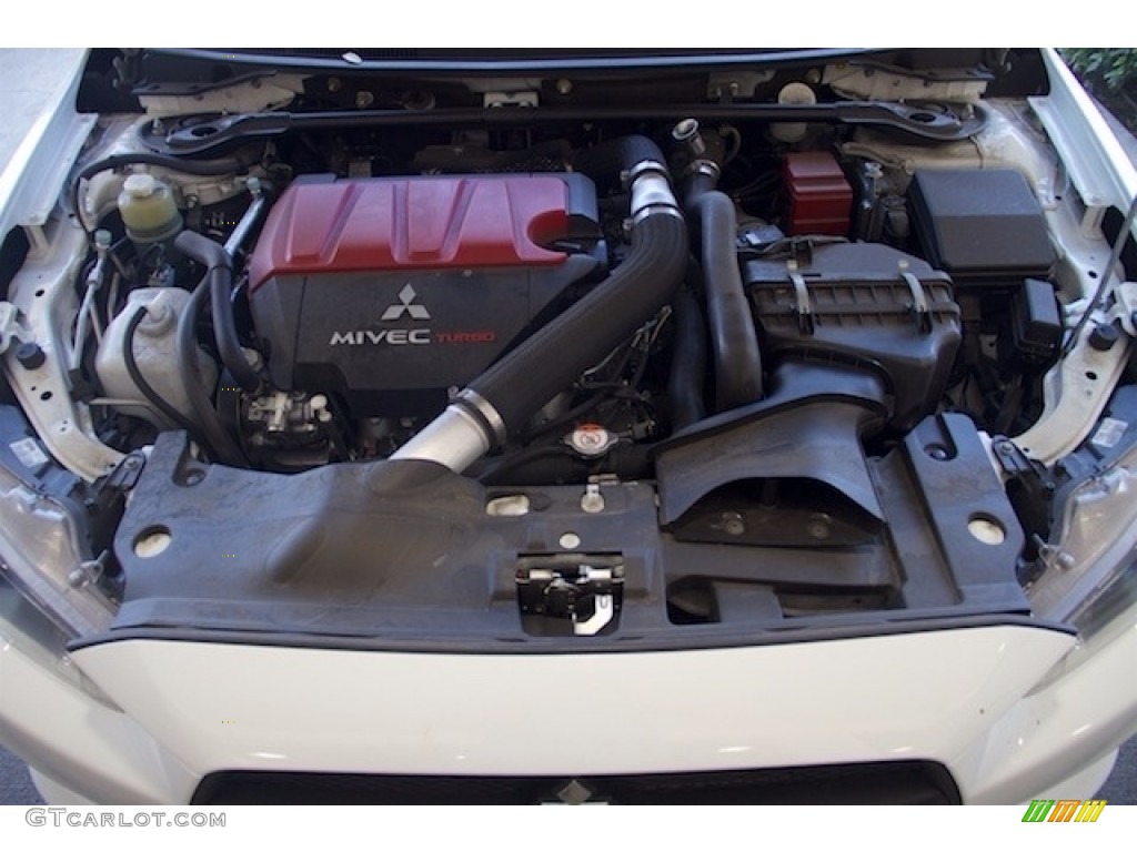2014 Lancer Evolution GSR - Wicked White / Black photo #24