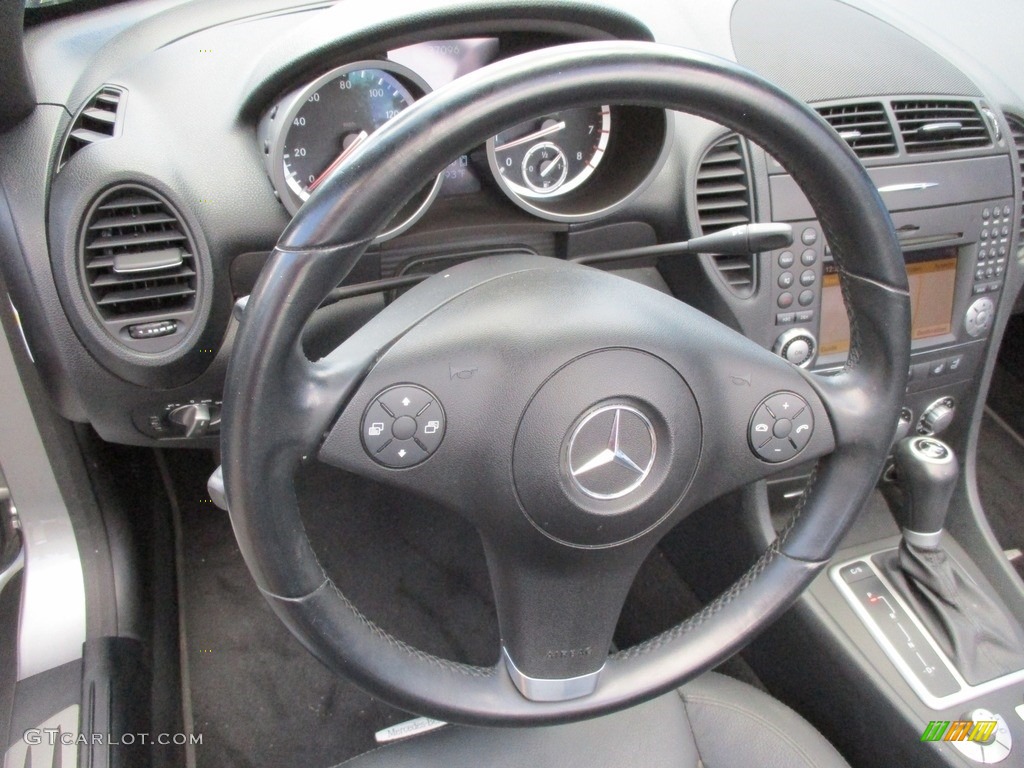 2011 SLK 300 Roadster - Palladium Silver Metallic / Black photo #18