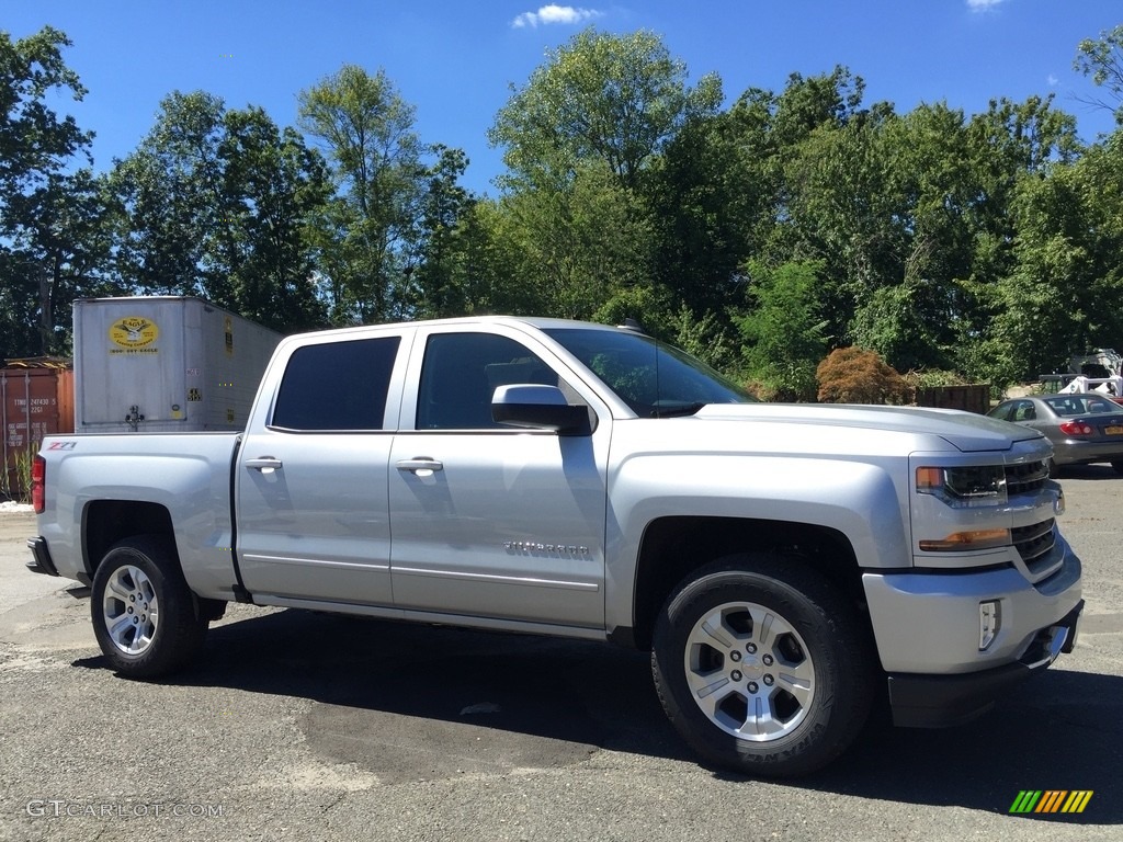 2017 Silverado 1500 LT Crew Cab 4x4 - Silver Ice Metallic / Jet Black photo #3