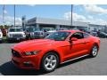 2017 Race Red Ford Mustang V6 Coupe  photo #3