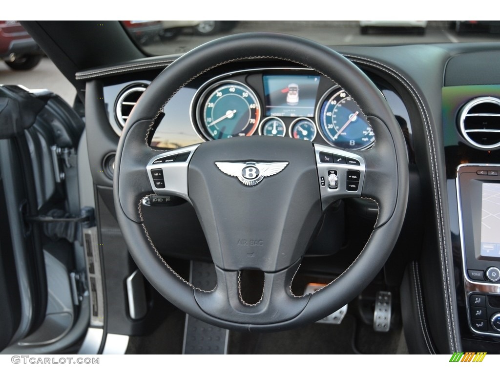2014 Bentley Continental GTC Speed Beluga Steering Wheel Photo #115238062