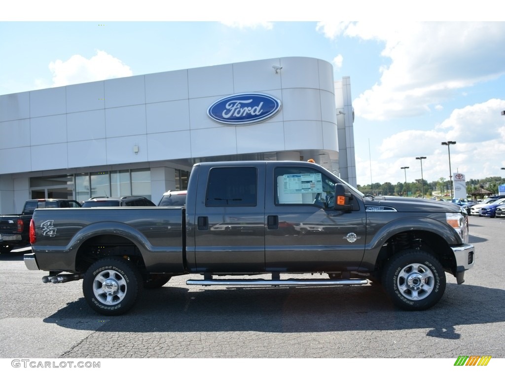 2016 F250 Super Duty XLT Crew Cab 4x4 - Magnetic Metallic / Steel photo #2