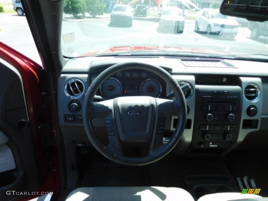 2010 F150 XL SuperCab 4x4 - Red Candy Metallic / Tan photo #6