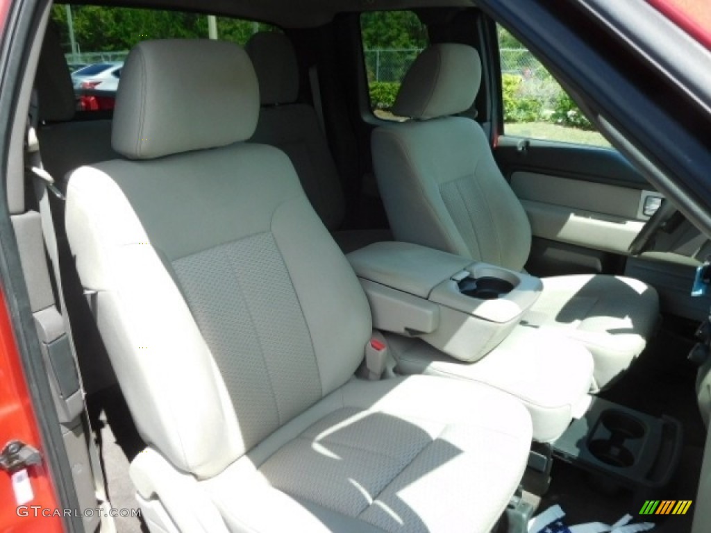 2010 F150 XL SuperCab 4x4 - Red Candy Metallic / Tan photo #12